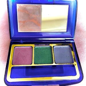 Cadette U.S.A. Jewel Tone Eyeshadow Trio Mirror Compact Purple/Green/Blue